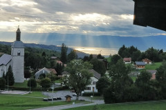 Vue depuis le salon et le balcon